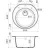 Мойка OMOIKIRI MIYA 50R-GR Tetogranit/Leningrad grey 4993582