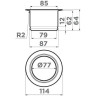 Сменная горловина для измельчителя OMOIKIRI NAGARE SLIM NA-02-LG 4956686