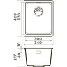 Мойка OMOIKIRI KATA 34-U-CA Artgranit/карамель 4993378