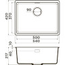 Мойка OMOIKIRI KATA 54-U-BE Artgranit/ваниль 4993408
