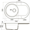 Мойка OMOIKIRI MANMARU 78-BL Artgranit/черный 4993362