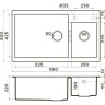 Мойка OMOIKIRI TEDORI 86-2-LB-SA 4993934