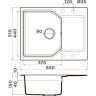 Мойка OMOIKIRI YONAKA 65-BL Artgranit/черный 4993348