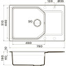 Мойка OMOIKIRI YONAKA 78-LB-PA Artgranit/пастила 4993337