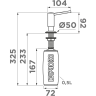 Дозатор для моющего средства OMOIKIRI OM-02-BL-P латунь/черный 4975018