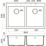 Мойка OMOIKIRI BOSEN 80-2-BL Tetogranit/черный 4993836