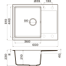 Мойка OMOIKIRI DAISEN 65T-ES Tetogranit/эспрессо 4997213