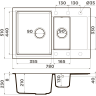 Мойка OMOIKIRI DAISEN 78-2T-WH Tetogranit/белый 4993530