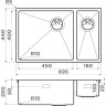 Мойка OMOIKIRI TAKI 69-2-U/IF-GB-L Side 4997050