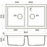 Мойка OMOIKIRI TEDORI 86-2-BL Tetogranit/черный 4993924