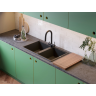Мойка OMOIKIRI TEDORI 86-2-DC Tetogranit/темный шоколад 4993928