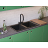 Мойка OMOIKIRI TEDORI 86-2-PL Tetogranit/платина 4993931